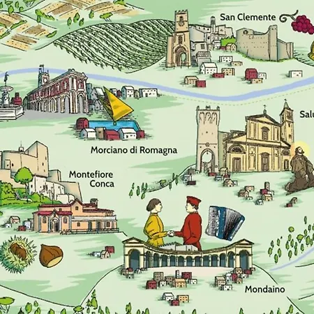 Apartment Attico La Bomboniera 8 Min A14 Cattolica E Autodromo Misano *